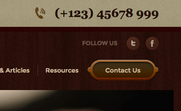 enlarge phone number - justice law firm Wordpress theme