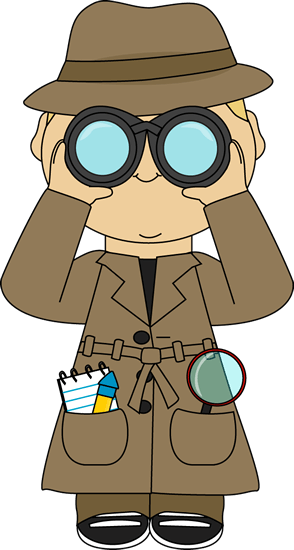 detective with binoculars