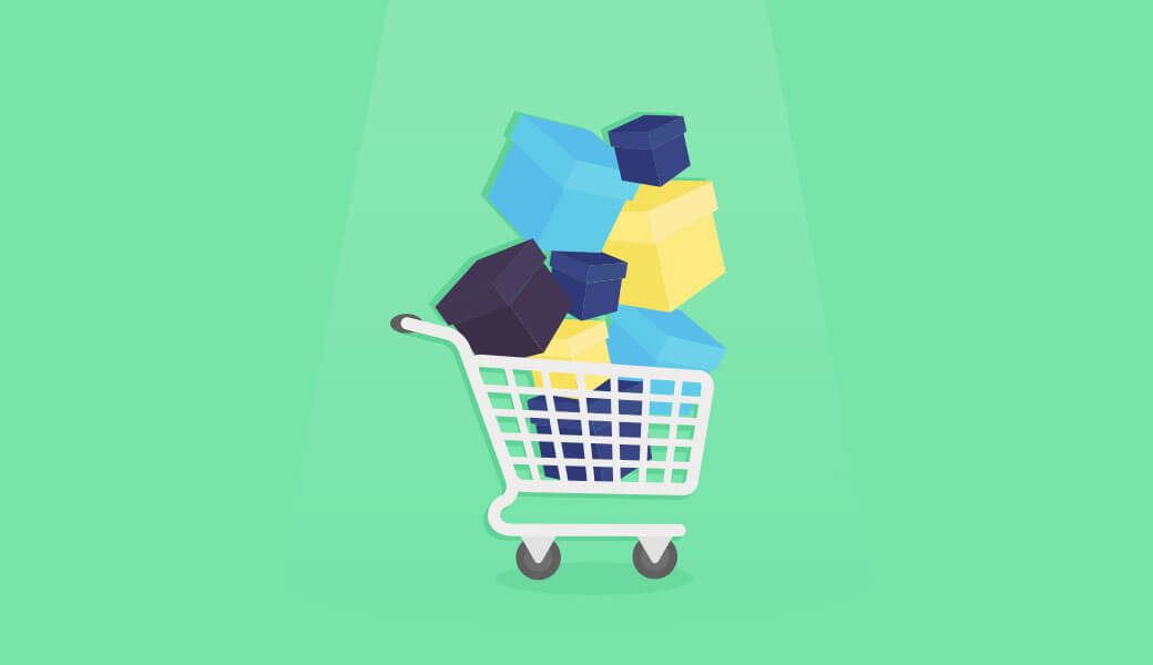 eCommerce website shopping cart