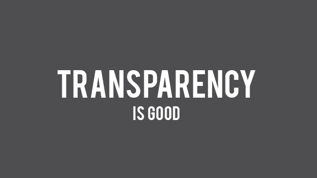 transparency is good